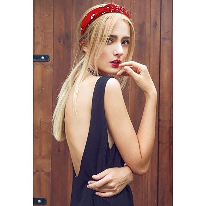 Red Bandana Headband