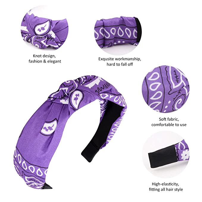 Violet Bandana Headband