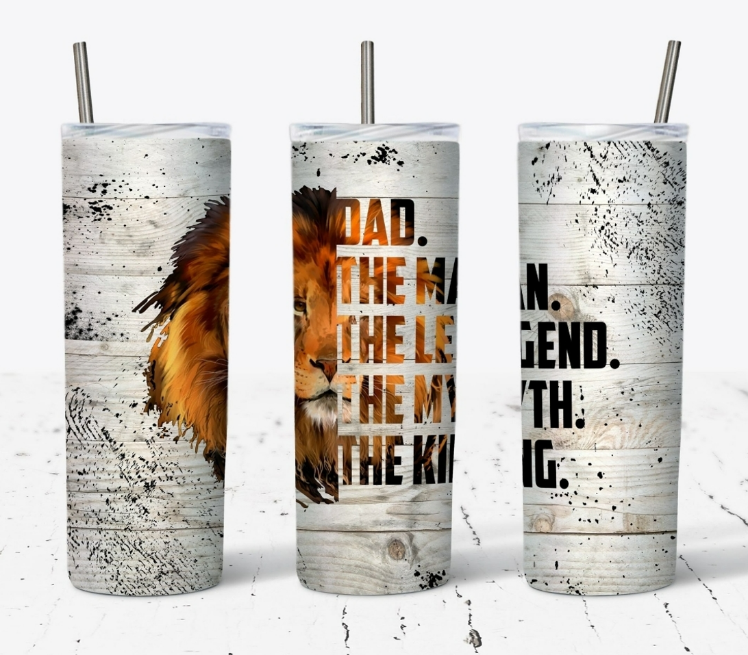 Father's Lion White - Tumbler