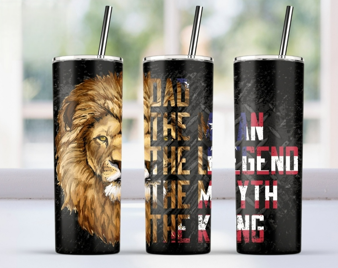 Father's Lion Black - Tumbler