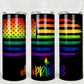 Pride Flag Black - Tumbler