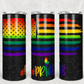 Pride Flag Black Glitter Look - Tumbler